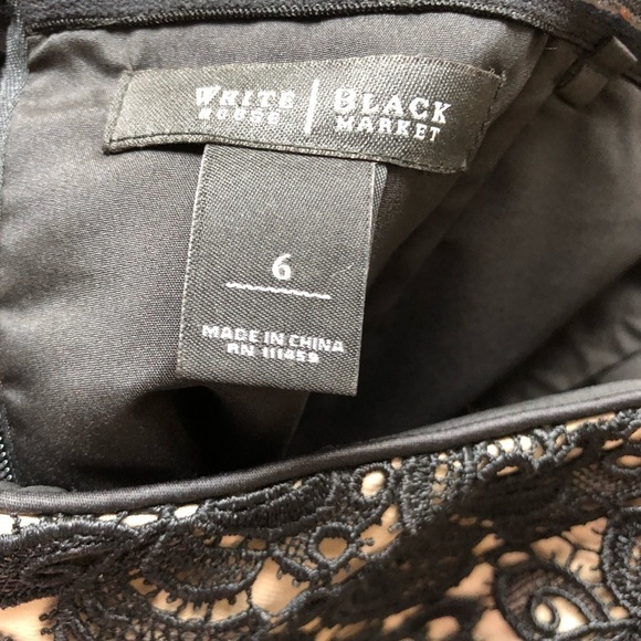 White House Black Market strapless lace dress - Picture 4 of 6